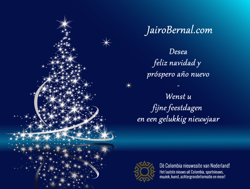 JairoBernal.com wenst u fijne feestdagen en een gelukkig nieuwjaar